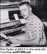 Rick Ryder at WOLF, 1962-63