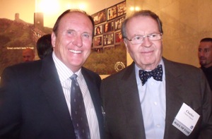 Rick Gary and Charles Osgood at the 2009 NYSBA Hall of Fame Induction in New York City on November 12, 2009.